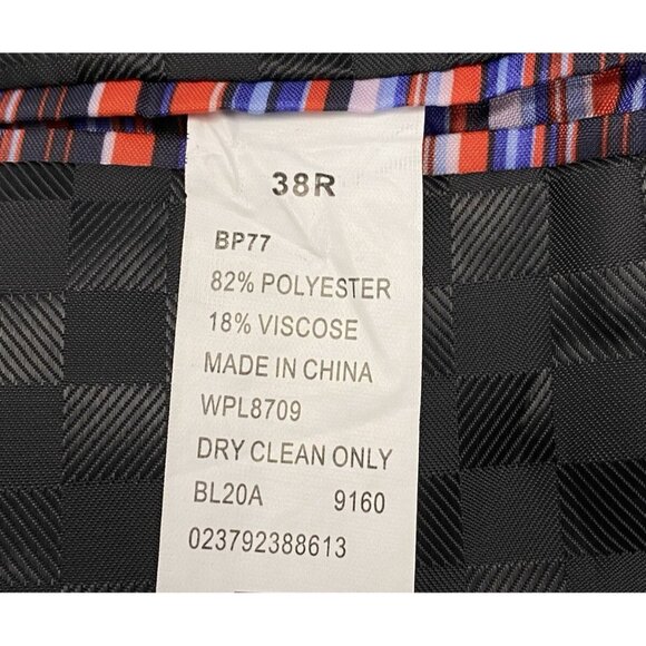 Vtg BILLY LONDON Men Blazer Single Breasted Sz 38R Blue Career Business Formal - Picture 8 of 12